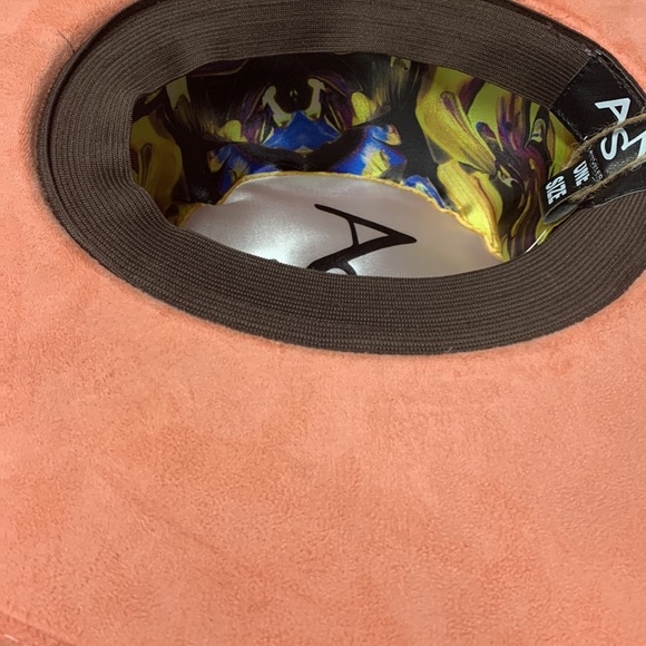 Anthropologie ASN Watermelon sugar boater hat new with tags one size main image 8